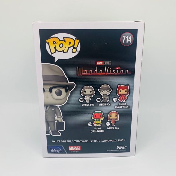 Funko POP! Marvel WandaVision Vision 50’s Figure #714 - Picture 4 of 7